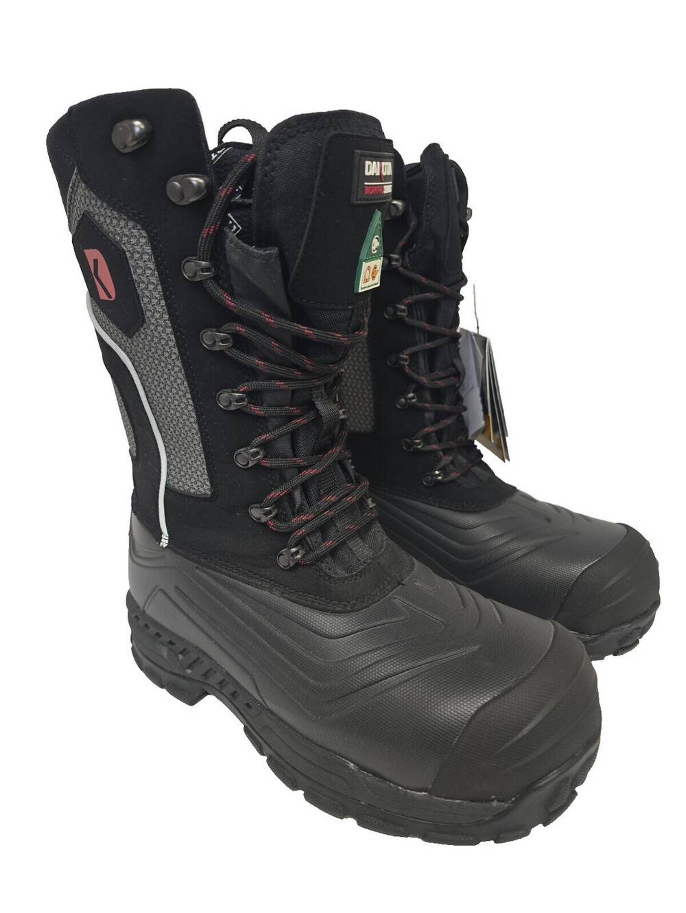 Dakota Womens 8520 Composite Toe Composite Plate Felt Pack Winter Boot Black 6M